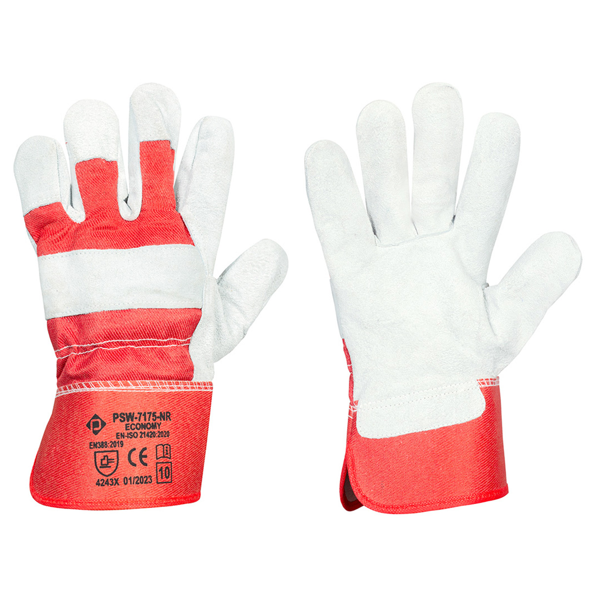 PSW-7175 NR Economy Red Rękawice Monterskie